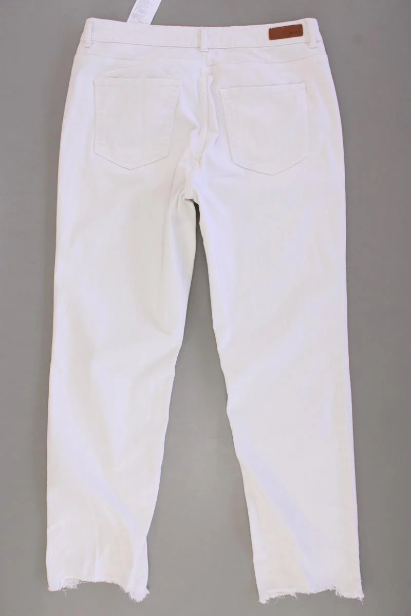 Oui Straight Jeans Gr. 40 weiß aus Baumwolle - Image 3