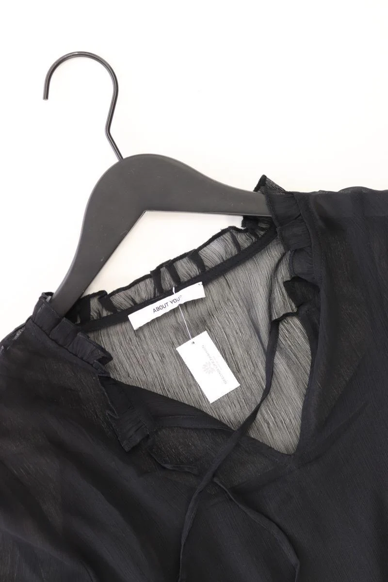 About You Chiffonbluse Gr. 36 Langarm schwarz aus Polyester - Image 3
