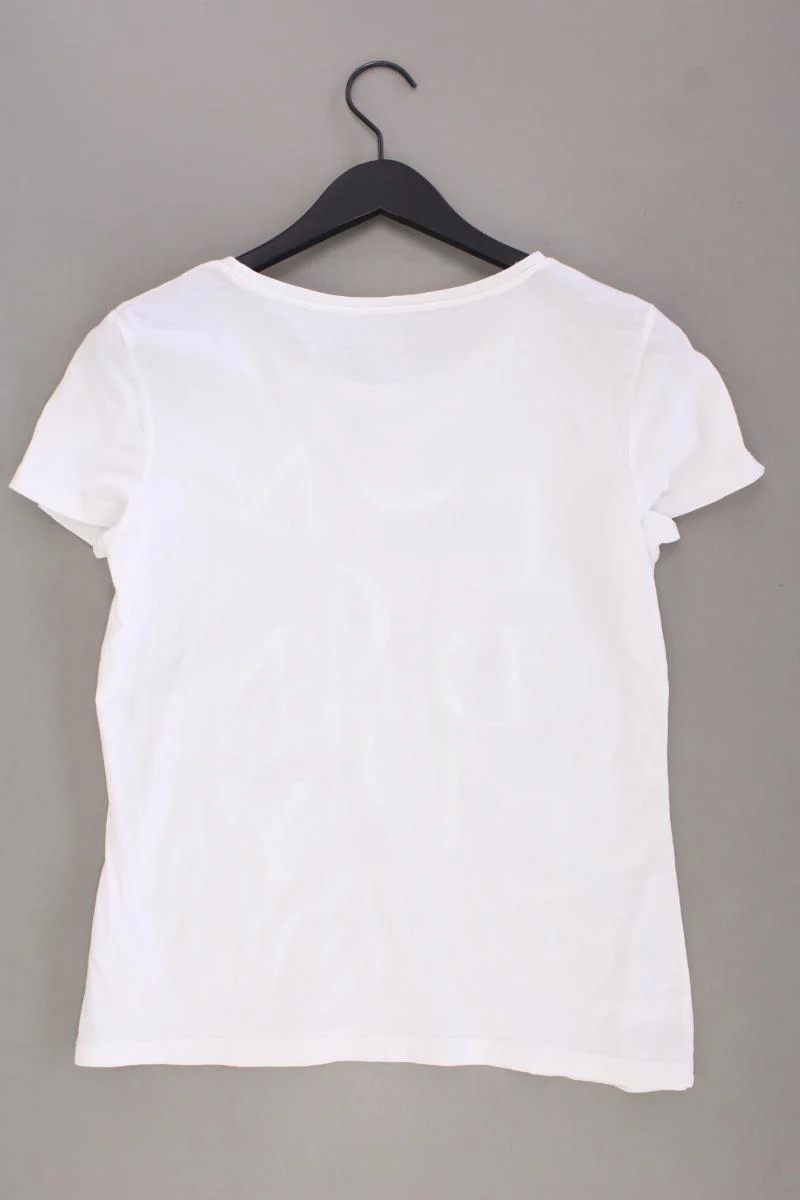Tom Tailor Printshirt Gr. S Kurzarm weiß aus Baumwolle - Image 3