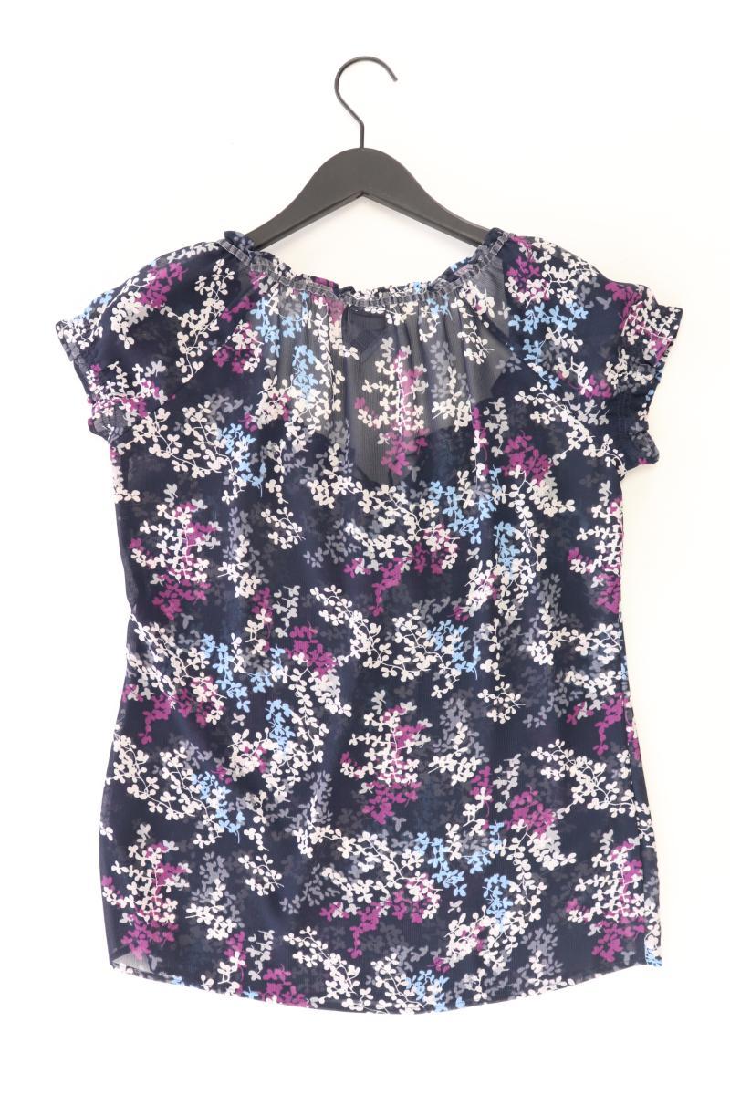 Esprit Kurzarmbluse Gr. 38 mit Blumenmuster blau aus Polyester - Image 2