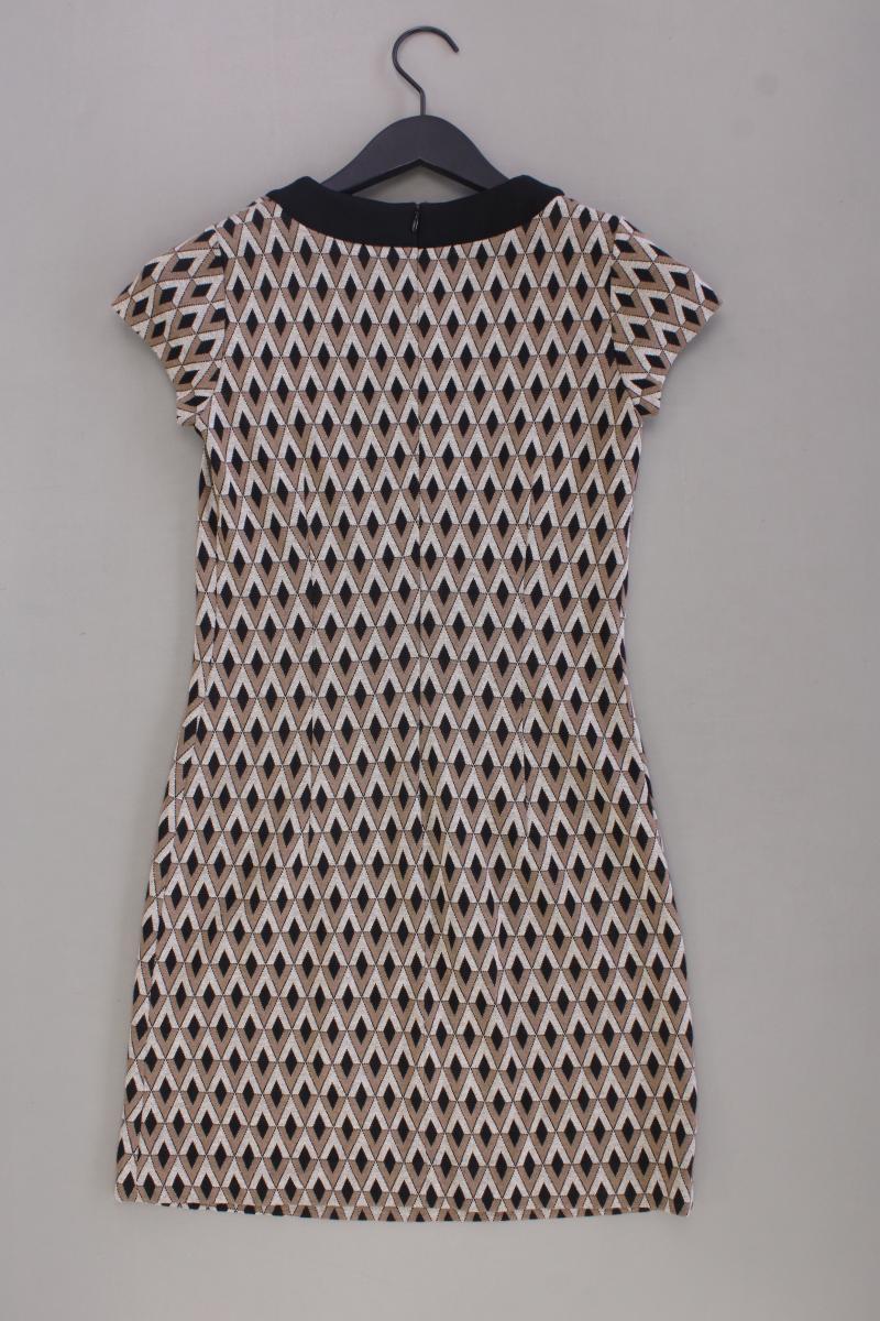 PiuPiu Bleistiftkleid Gr. 34 geometrisches Muster Kurzarm braun aus Viskose - Image 3