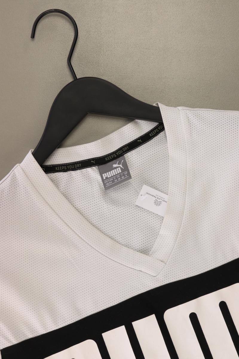 Puma Sportshirt Gr. 34 Kurzarm weiß aus Baumwolle - Image 3