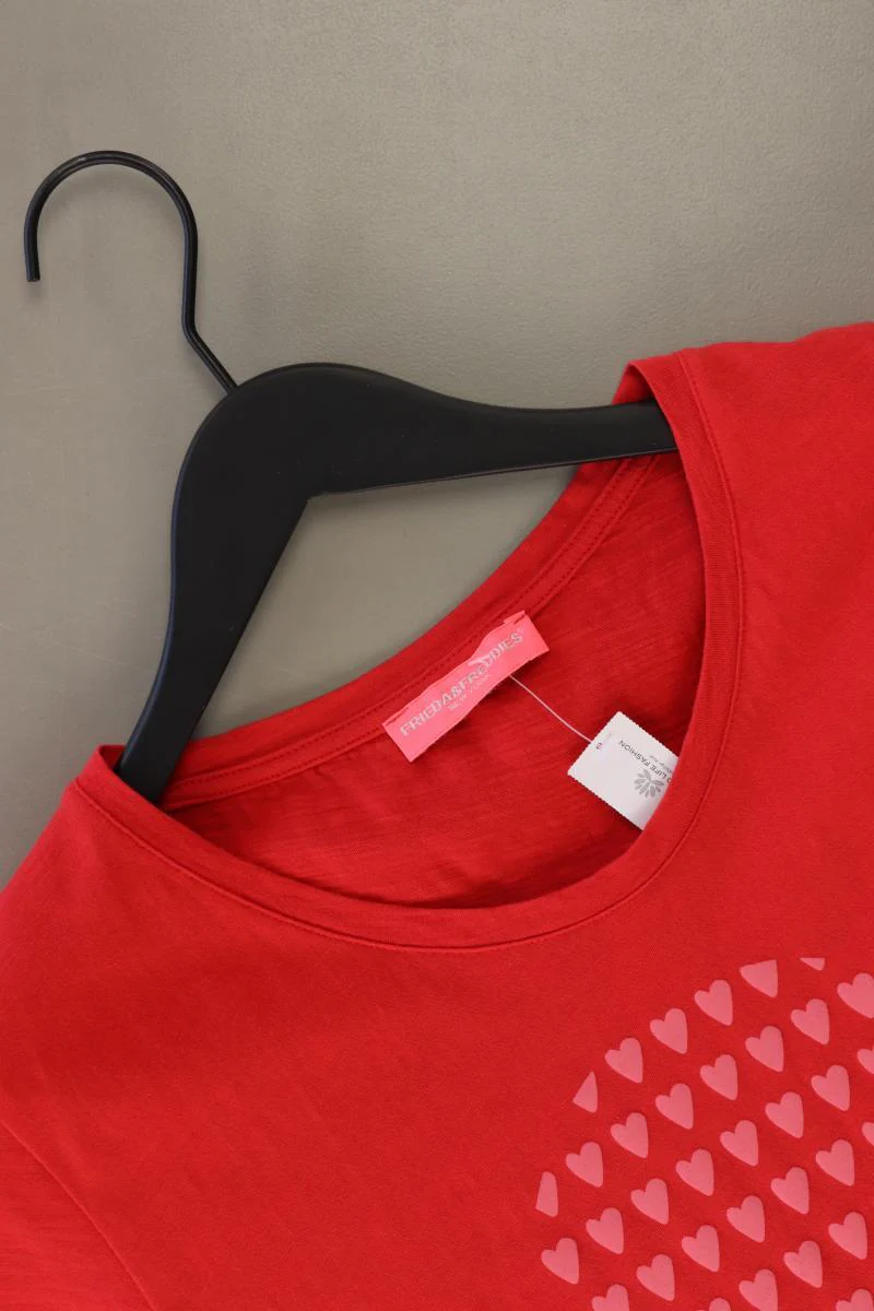 Frieda&Freddies T-Shirt Gr. 34 Kurzarm rot aus Baumwolle - Image 3