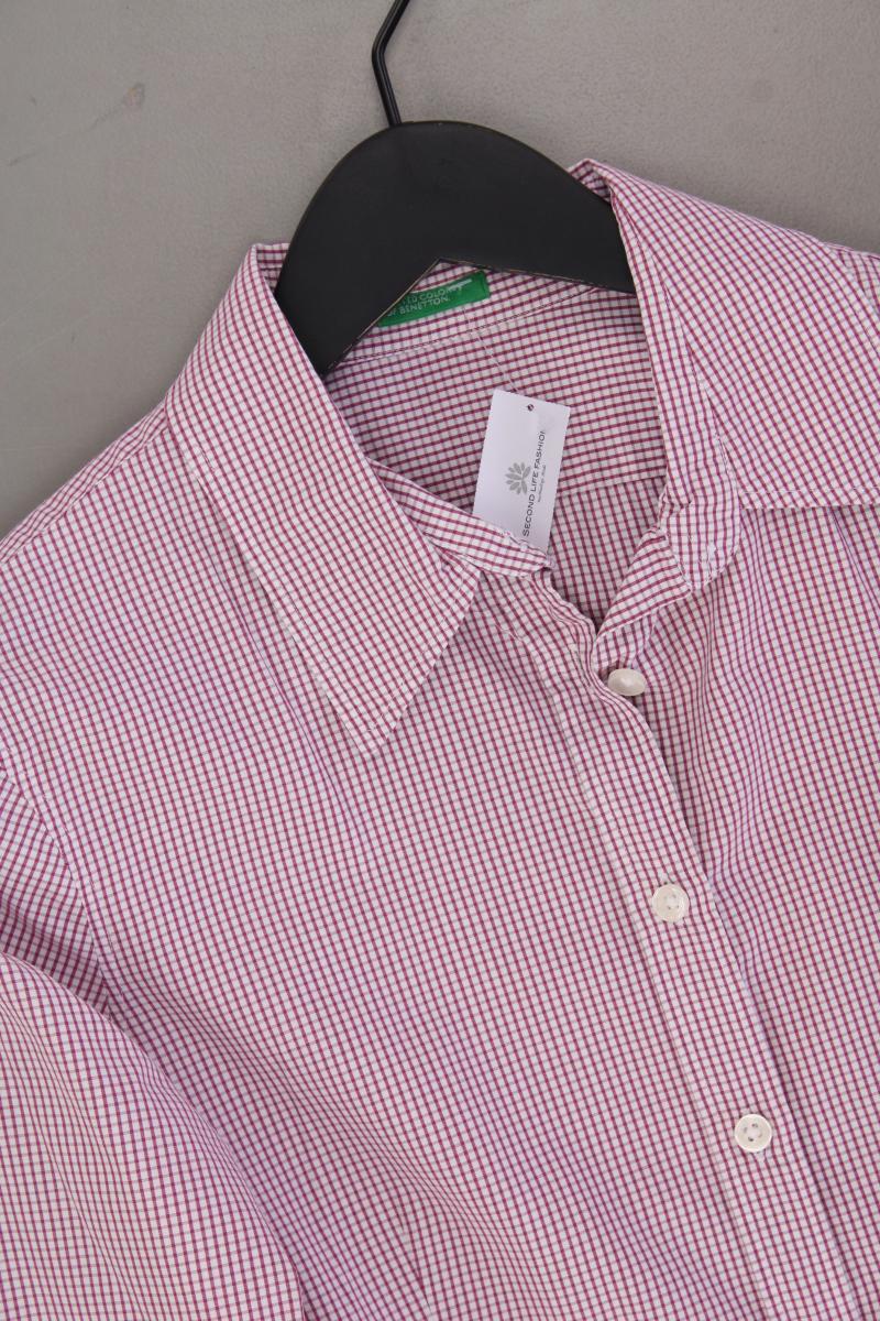 United Colors of Benetton Karobluse Gr. M kariert Langarm rot aus Baumwolle - Image 2