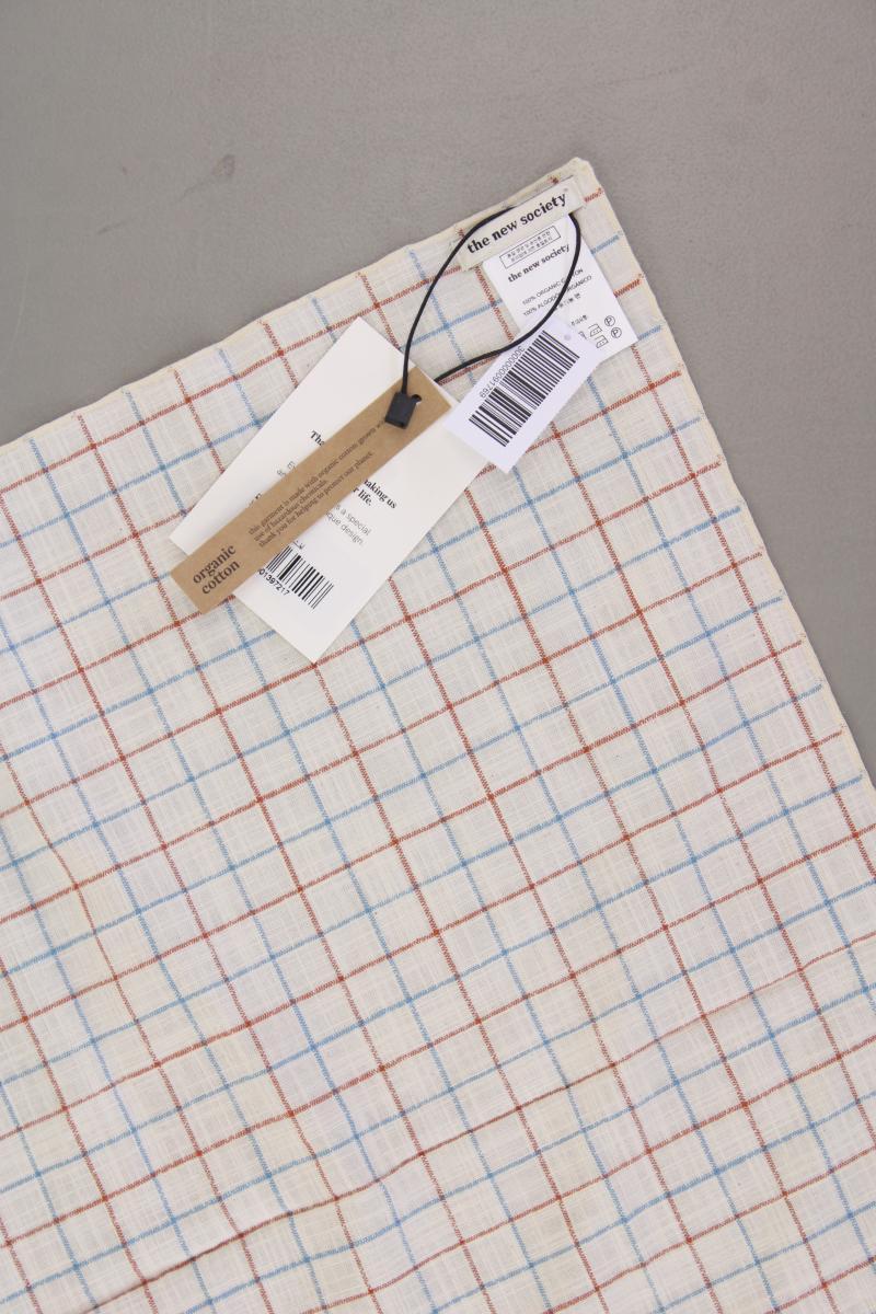 The New Society Dylan Tuch kariert neu mit Etikett creme aus Baumwolle - Image 2