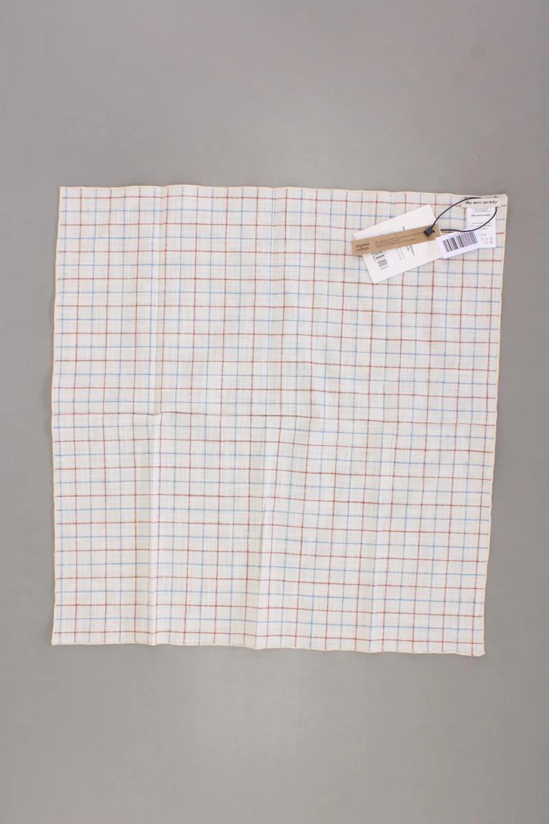 The New Society Dylan Tuch kariert neu mit Etikett creme aus Baumwolle - Image 3