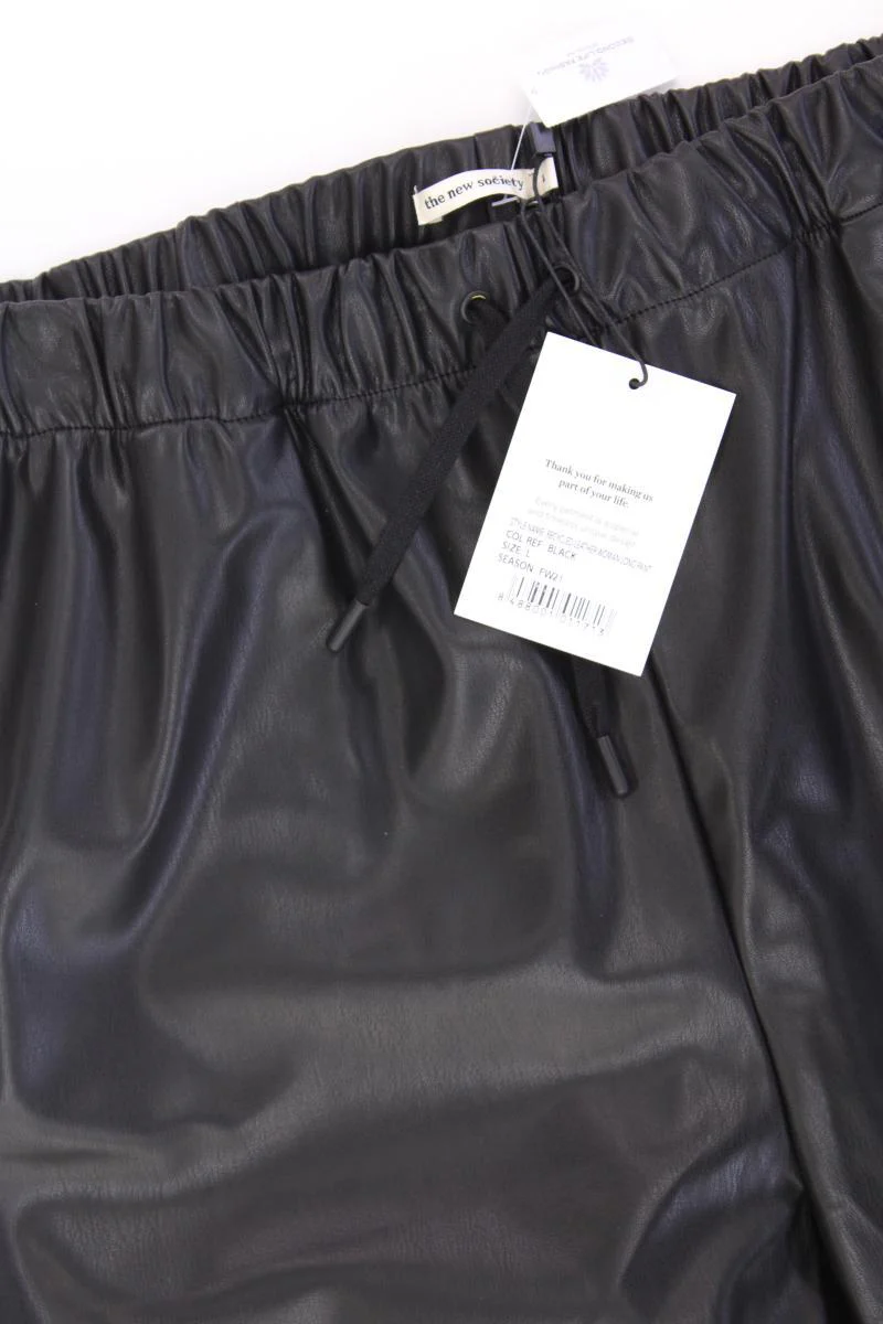 The New Society Kunstlederhose Gr. L neu mit Etikett schwarz aus Polyamid - Image 2
