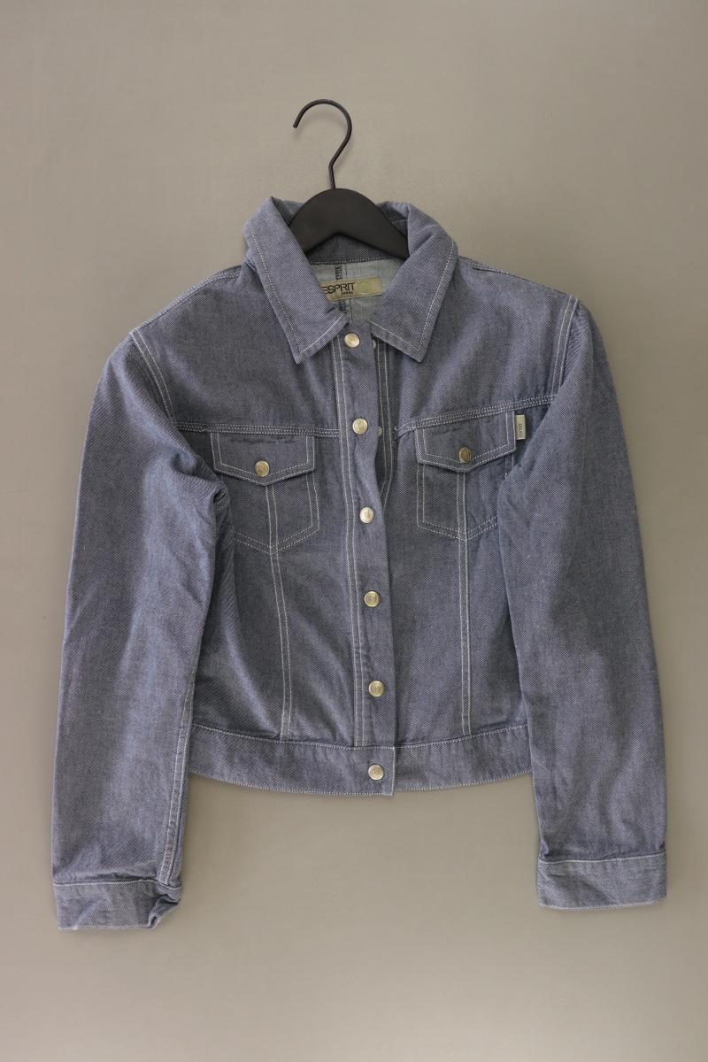 Esprit Jeansbluse Gr. L Langarm blau aus Baumwolle