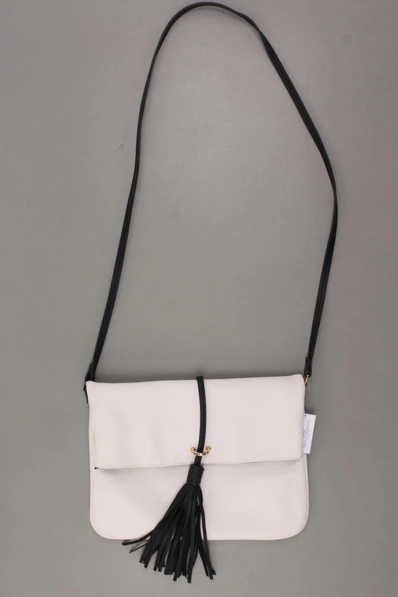 H&M Umhängetasche creme aus Kunstleder