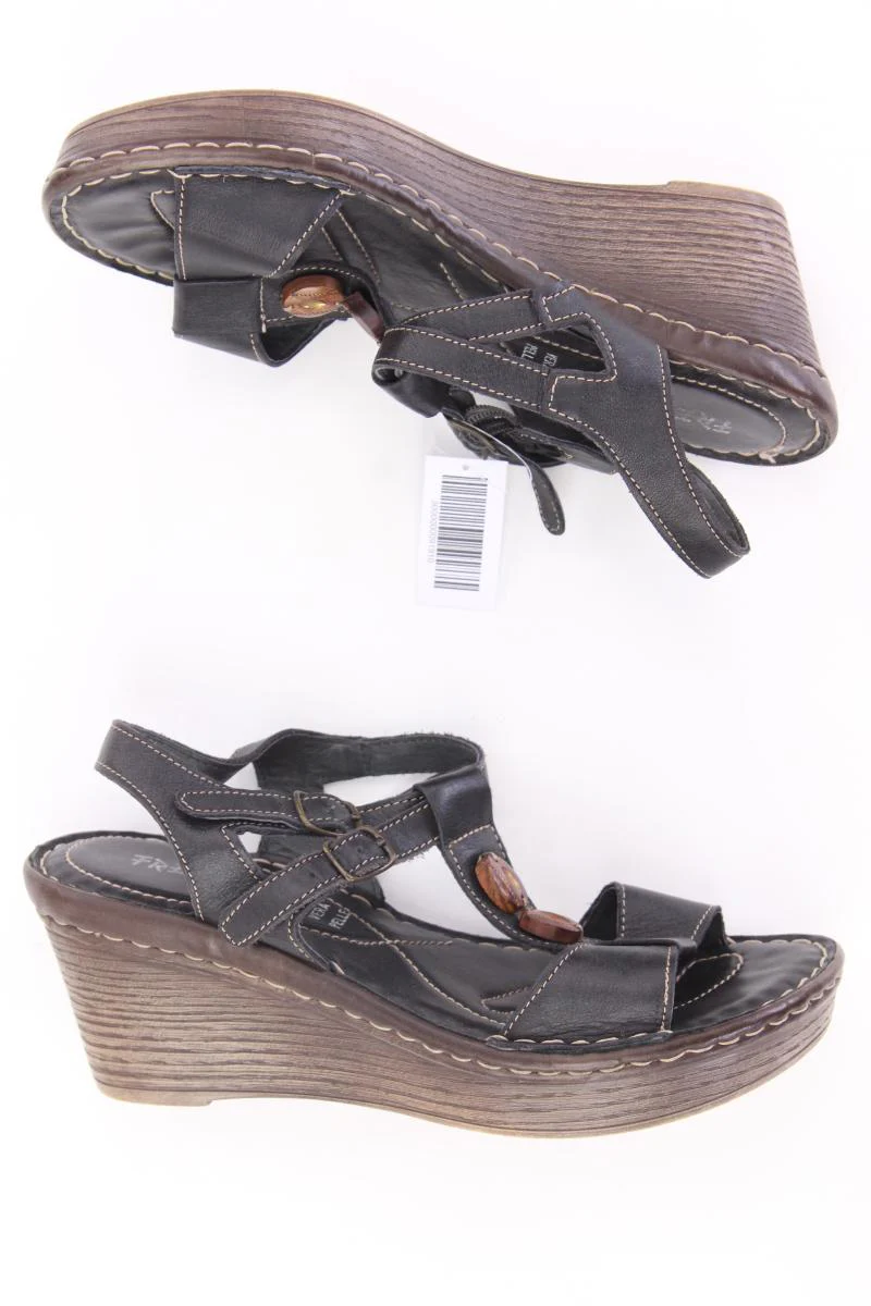 Freeland Sandaletten Gr. 38 neuwertig braun aus Leder - Image 2