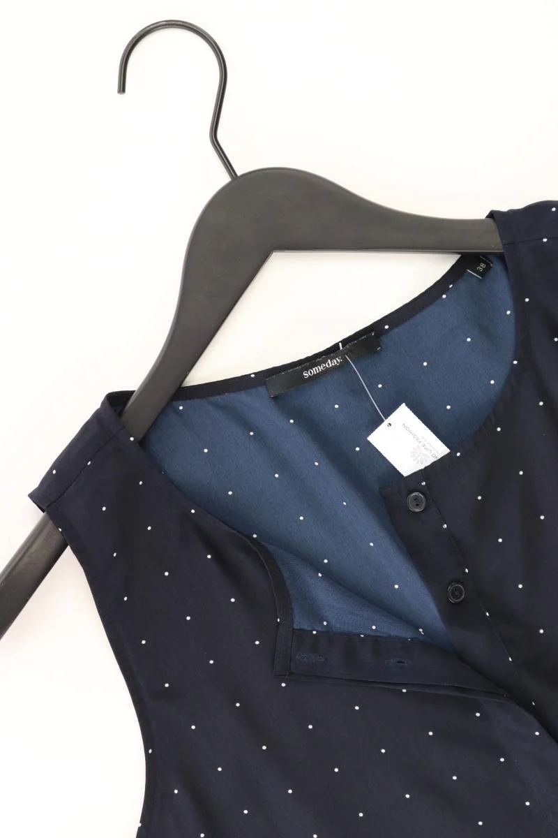 someday. Ärmellose Bluse Gr. 38 gepunktet blau aus Polyester - Image 3