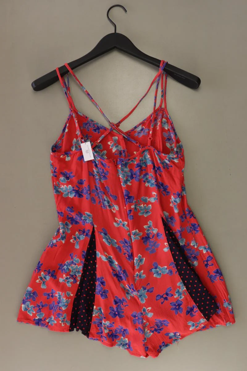 Topshop Playsuit Gr. 40 mit Blumenmuster rot aus Viskose - Image 2