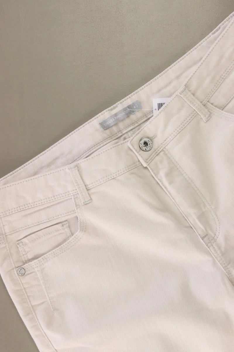 Strauss Straight Jeans Gr. 40 weiß aus Baumwolle - Image 3