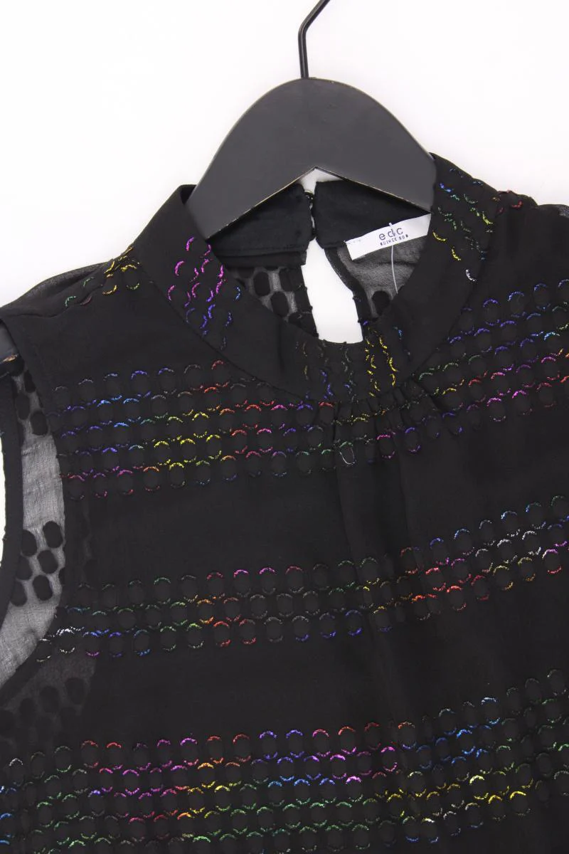 edc by Esprit Ärmellose Bluse Gr. M neuwertig schwarz aus Polyester - Image 2