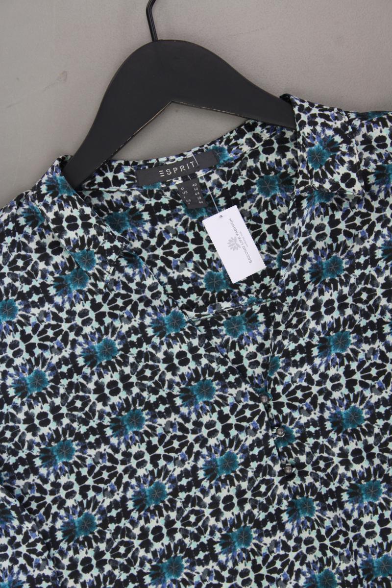 Esprit Langarmbluse Gr. 40 mit Batikmuster neuwertig blau aus Polyester - Image 2