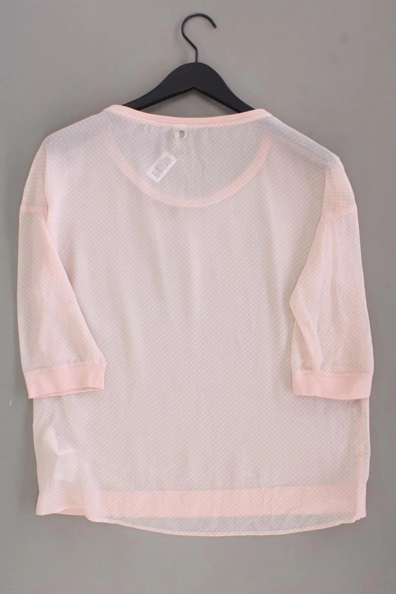 s.Oliver Oversize-Bluse Gr. 38 gepunktet 3/4 Ärmel rosa aus Polyester - Image 3