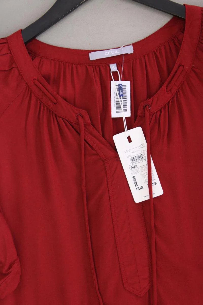 Cecil Comfort Bluse Gr. S neu mit Etikett Neupreis: 39,99€! 3/4 Ärmel rot - Image 2