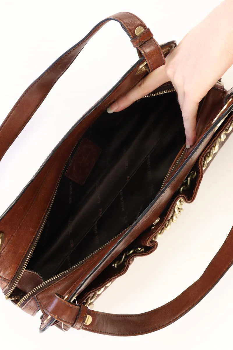 Lancel Paris Schultertasche braun aus Leder - Image 3