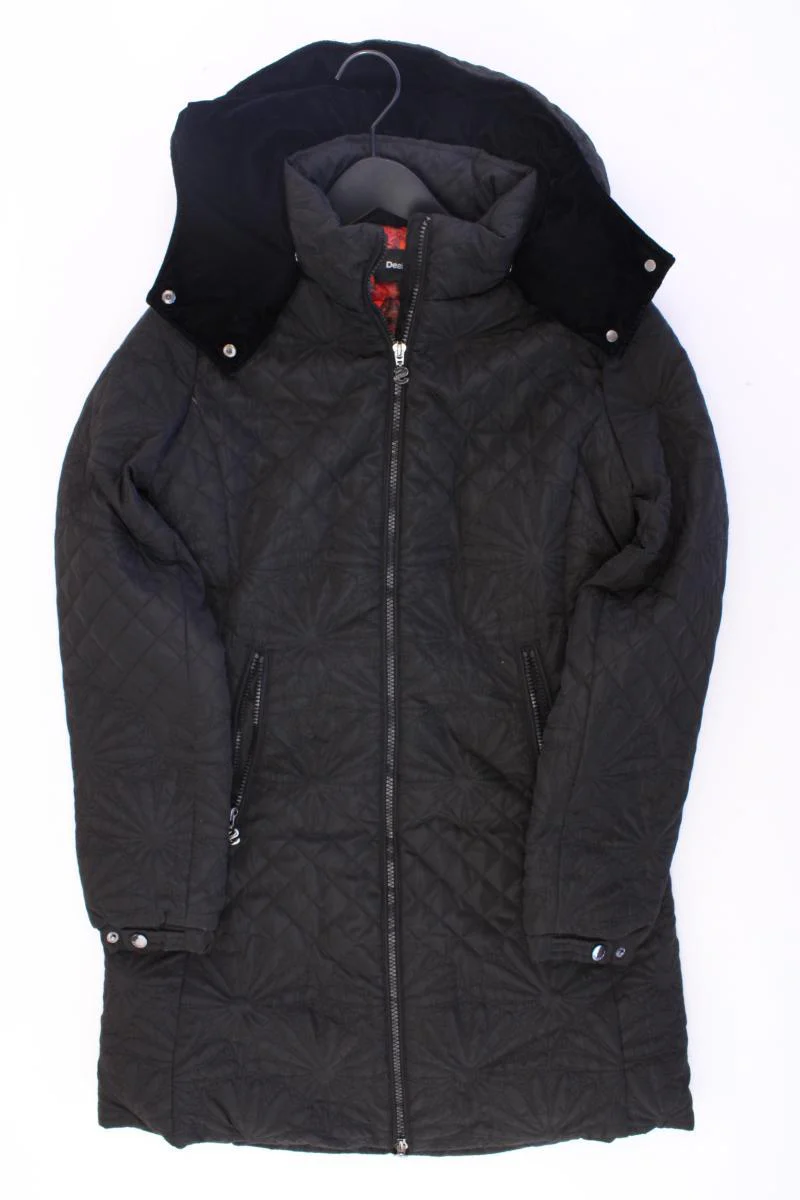 Desigual Kapuzenmantel Gr. 36 schwarz aus Polyester