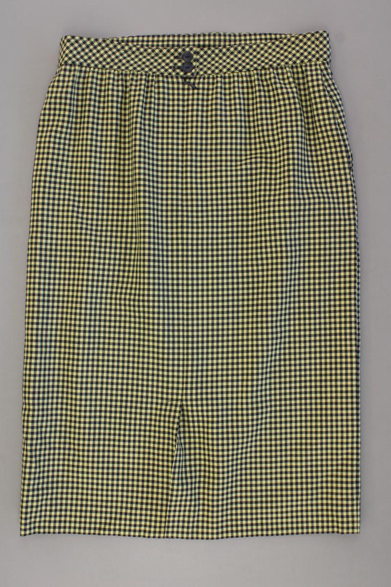 Escada Margaretha Ley Wollrock Gr. 42 kariert gelb aus Schurwolle - Image 3