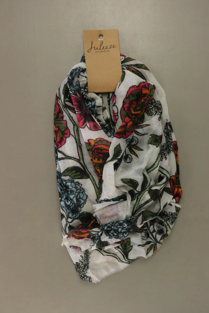 Juleeze Tuch mit Blumenmuster neu mit Etikett weiß