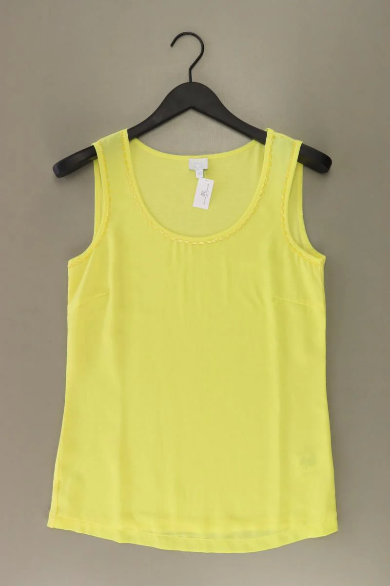 Alba Moda Ärmellose Bluse Gr. 36 neuwertig gelb aus Viskose