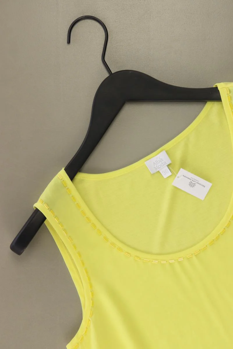Alba Moda Ärmellose Bluse Gr. 36 neuwertig gelb aus Viskose - Image 3