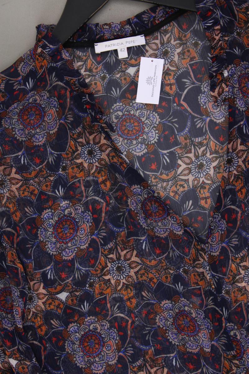 Patrizia Pepe Langarmbluse Gr. 42 mit Blumenmuster mehrfarbig aus Viskose - Image 2