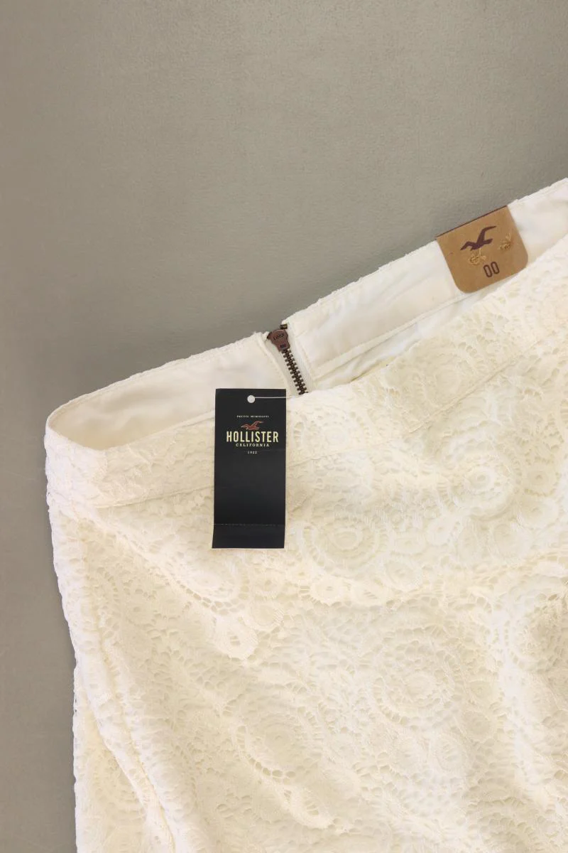 Hollister Spitzenrock Gr. XS neu mit Etikett Neupreis: 39,0€! creme aus Nylon - Image 3