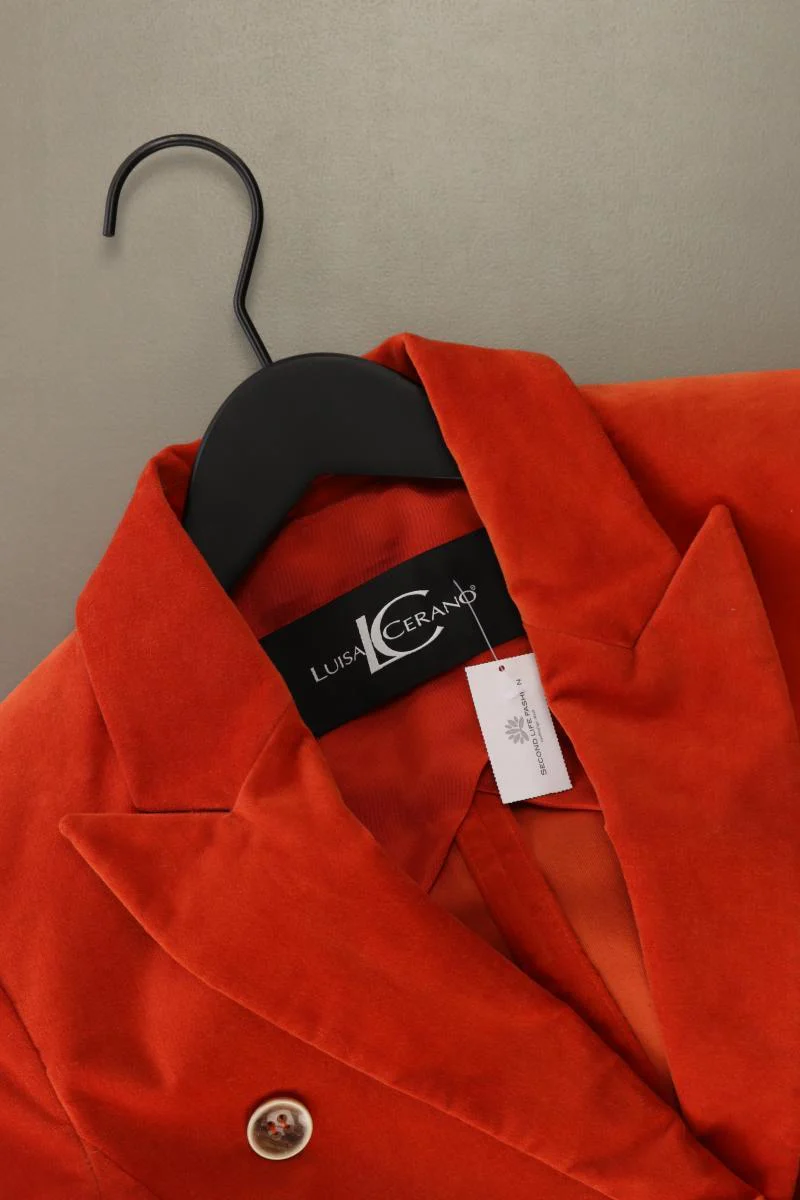 Luisa Cerano Regular Blazer Gr. 34 orange aus Baumwolle - Image 3
