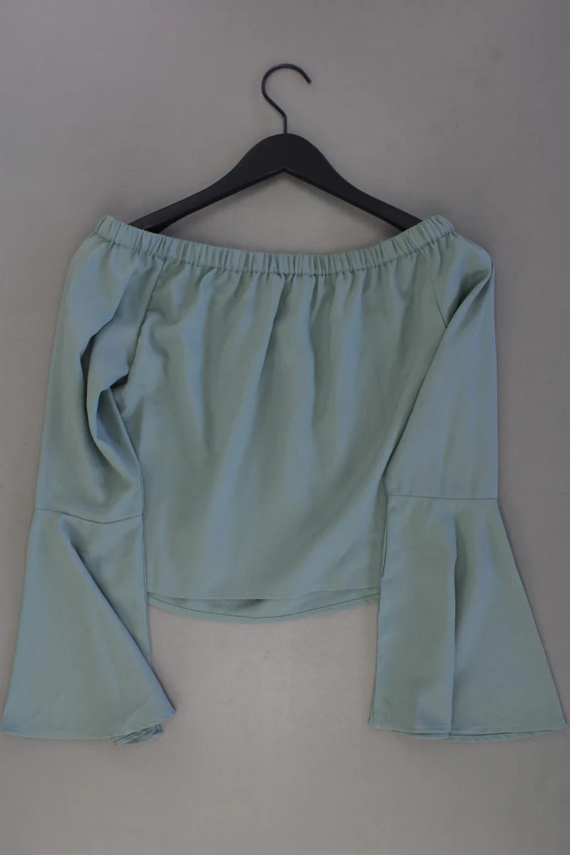 NA-KD Off Shoulder Woven Wide Sleeve Top Gr. M neuwertig Neupreis: 19,95€! blau - Image 3