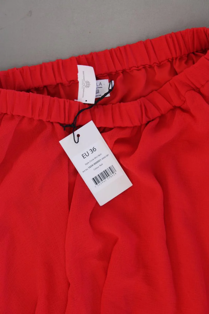 NA-KD x Pamela Circle Mini Skirt Gr. 36 neu mit Etikett rot aus Polyester - Image 2