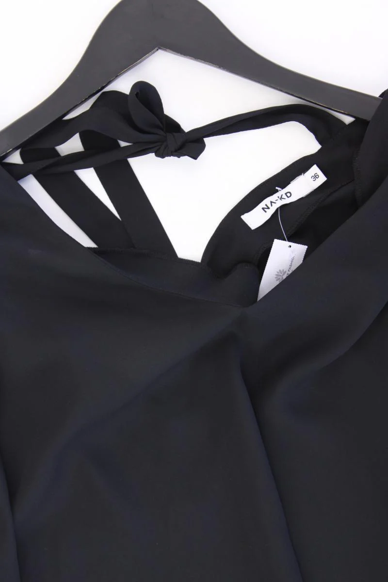 NA-KD Flounced Sleeve V-Neck Blouse Gr. 36 neuwertig Neupreis: 29,95€! schwarz - Image 2