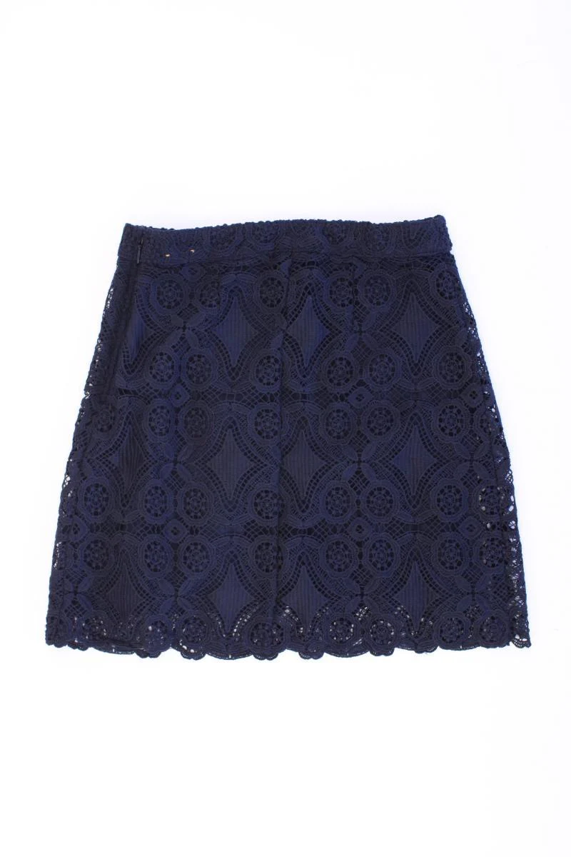Hollister Spitzenrock Gr. US 0 (XS) blau aus Polyester - Image 3