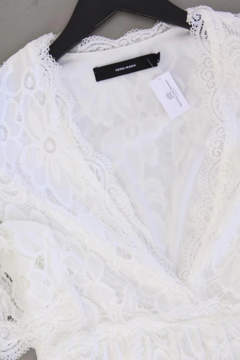 Vero Moda Spitzenkleid Gr. S Kurzarm creme aus Nylon - Image 2