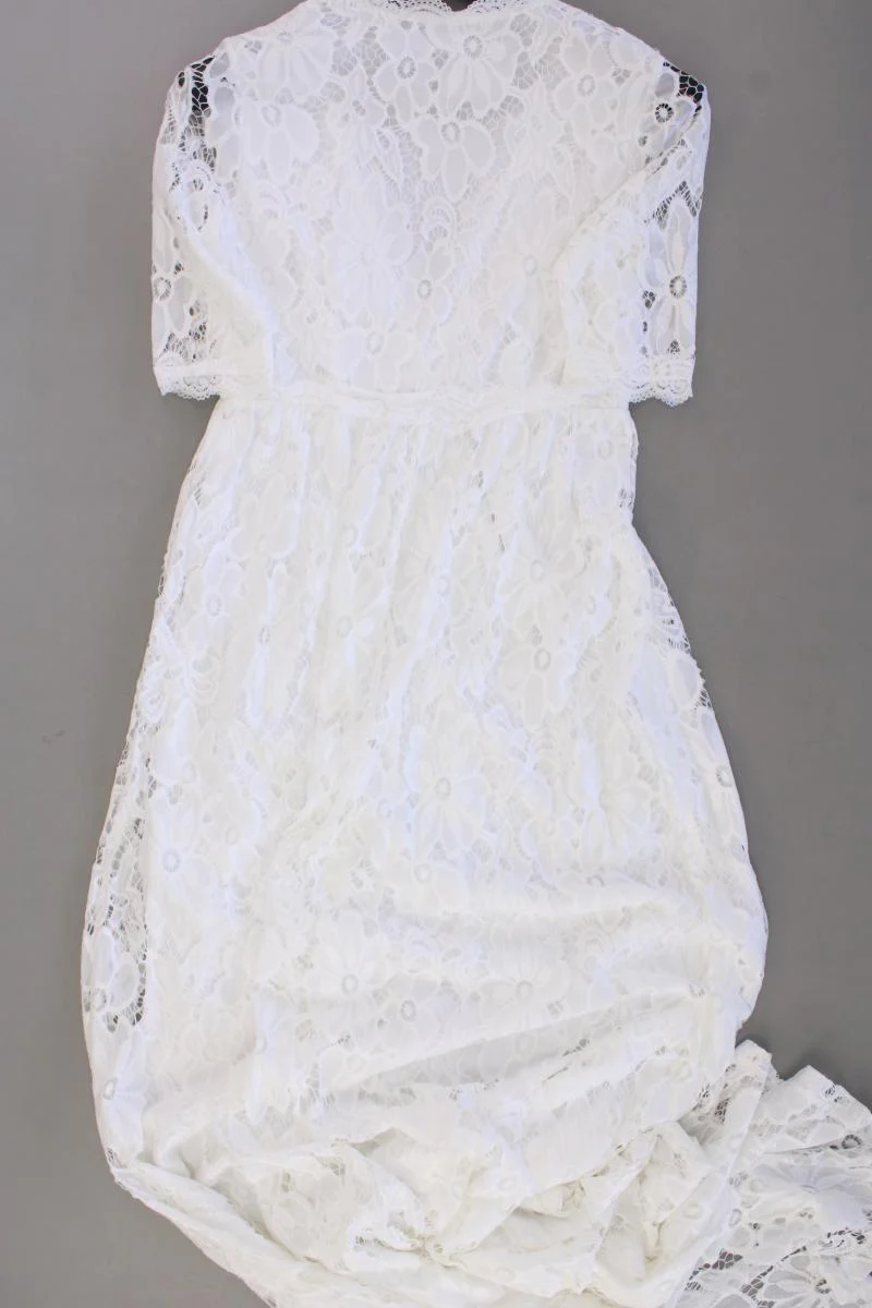 Vero Moda Spitzenkleid Gr. S Kurzarm creme aus Nylon - Image 3