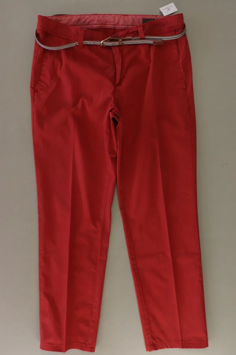 Selection by s.Oliver Hose Gr. 38 mit Gürtel rot aus Baumwolle