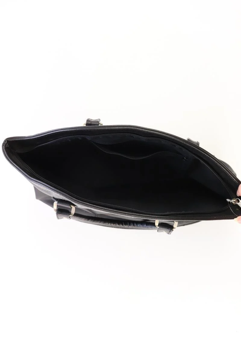 Henkeltasche schwarz aus Kunstleder - Image 3