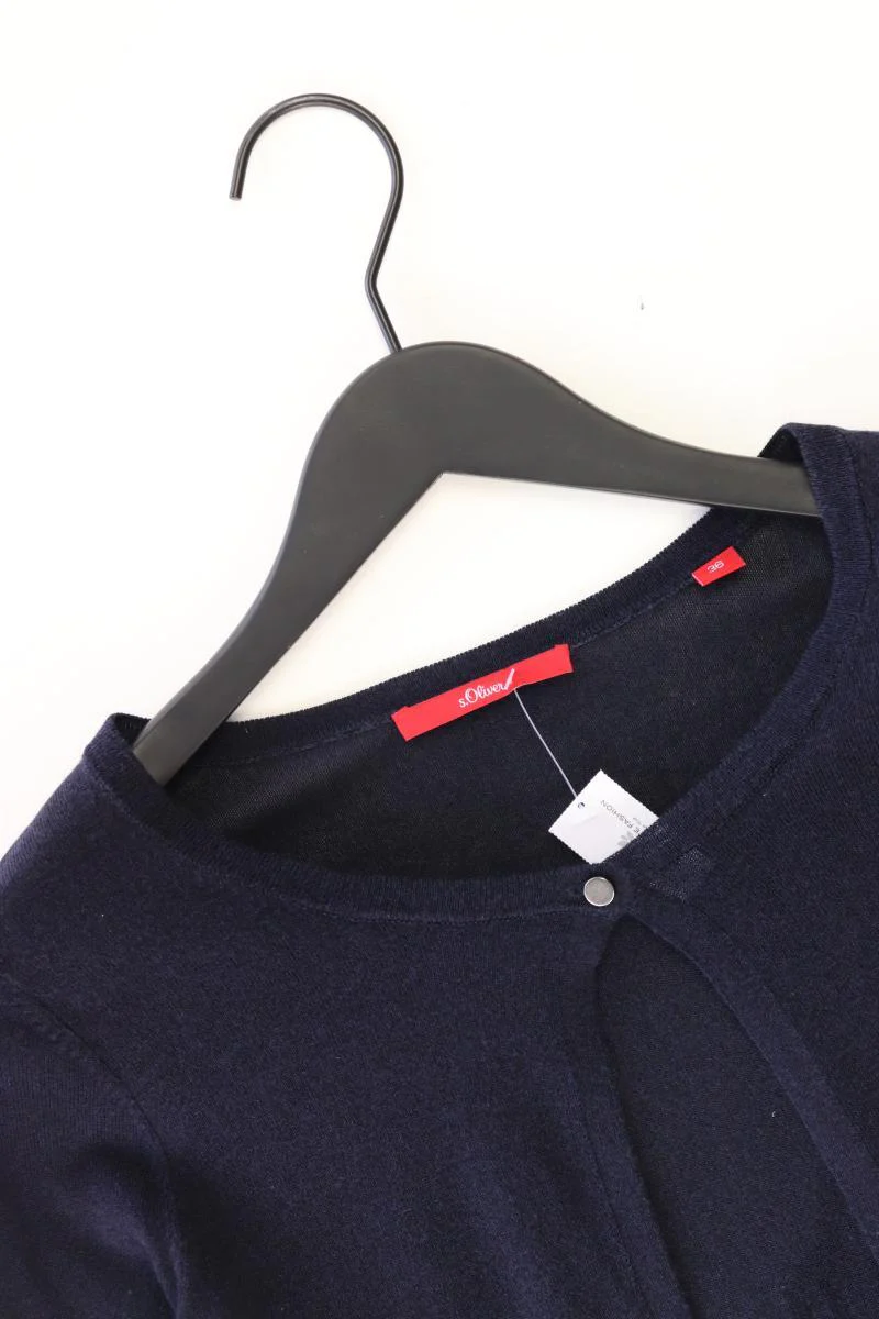 s.Oliver Strickjacke Gr. 36 3/4 Ärmel blau aus Viskose - Image 3