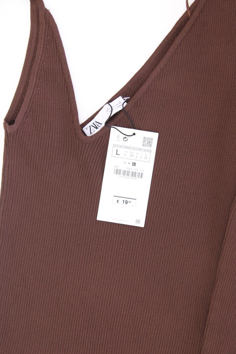 Zara One-Shoulder-Shirt Gr. L neu mit Etikett Neupreis: 19,95€! Langarm braun - Image 2