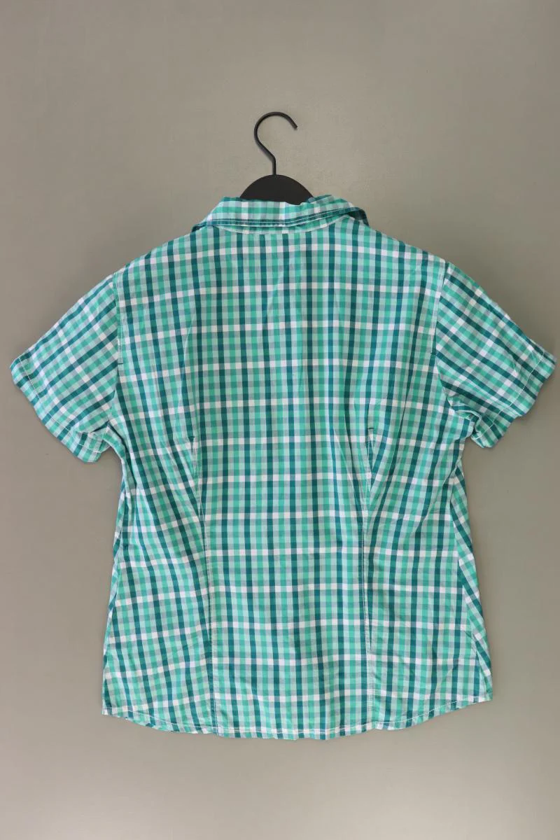 Jack Wolfskin Karobluse Gr. M kariert Kurzarm türkis aus Baumwolle - Image 2