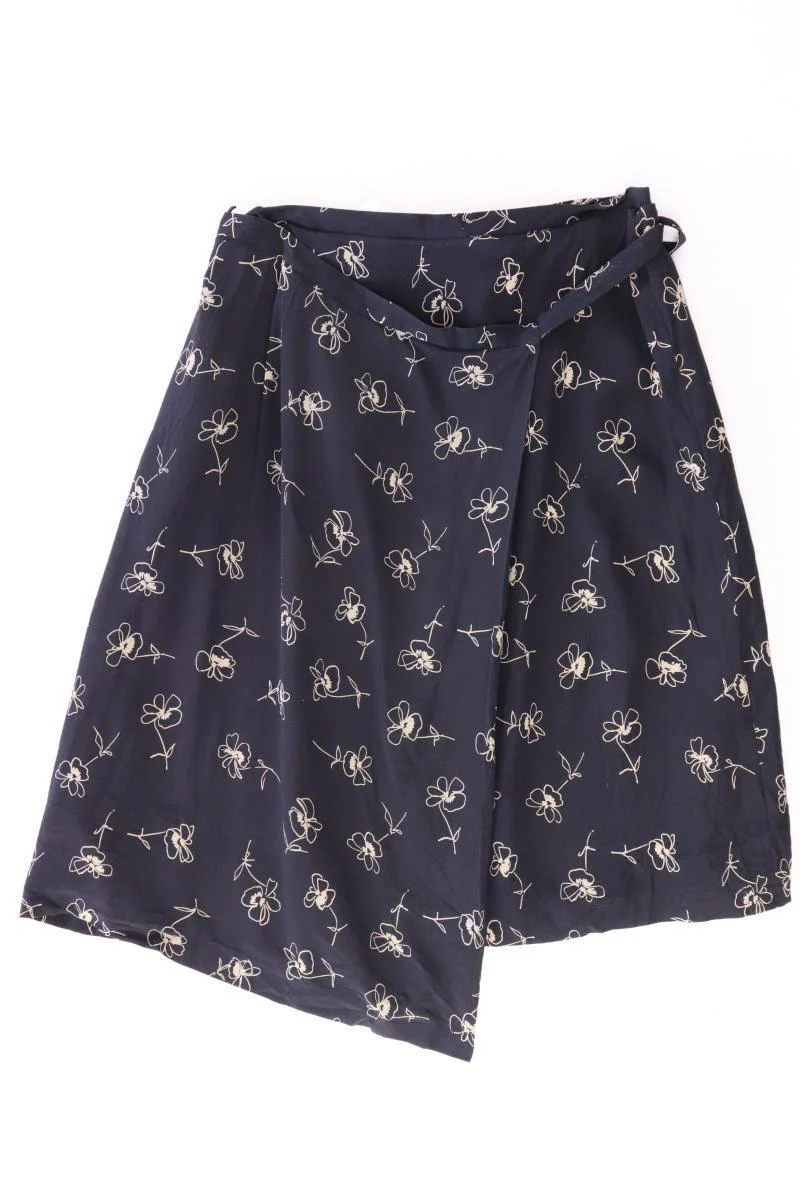 Max Mara Vintage Rock Gr. 40 mit Blumenmuster schwarz aus Seide - Image 2