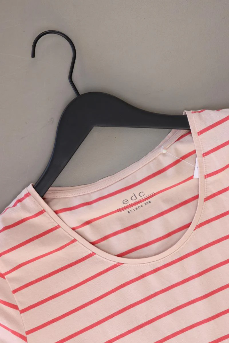 edc by Esprit Ringelshirt Gr. XL gestreift Kurzarm rosa aus Baumwolle - Image 3