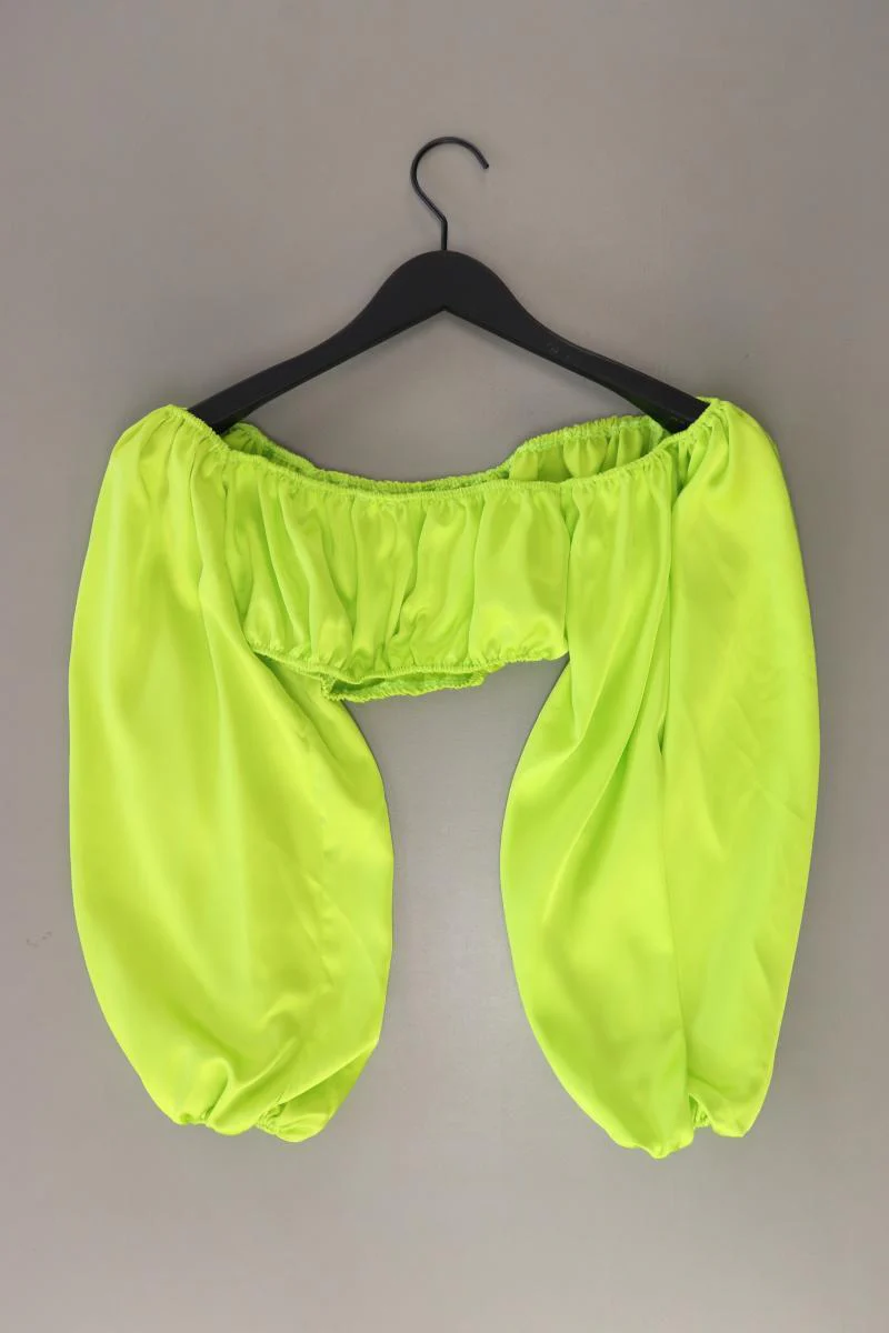 Asos Regular Bluse Gr. 38 3/4 Ärmel mit Carmen-Ausschnitt grün aus Polyester - Image 2