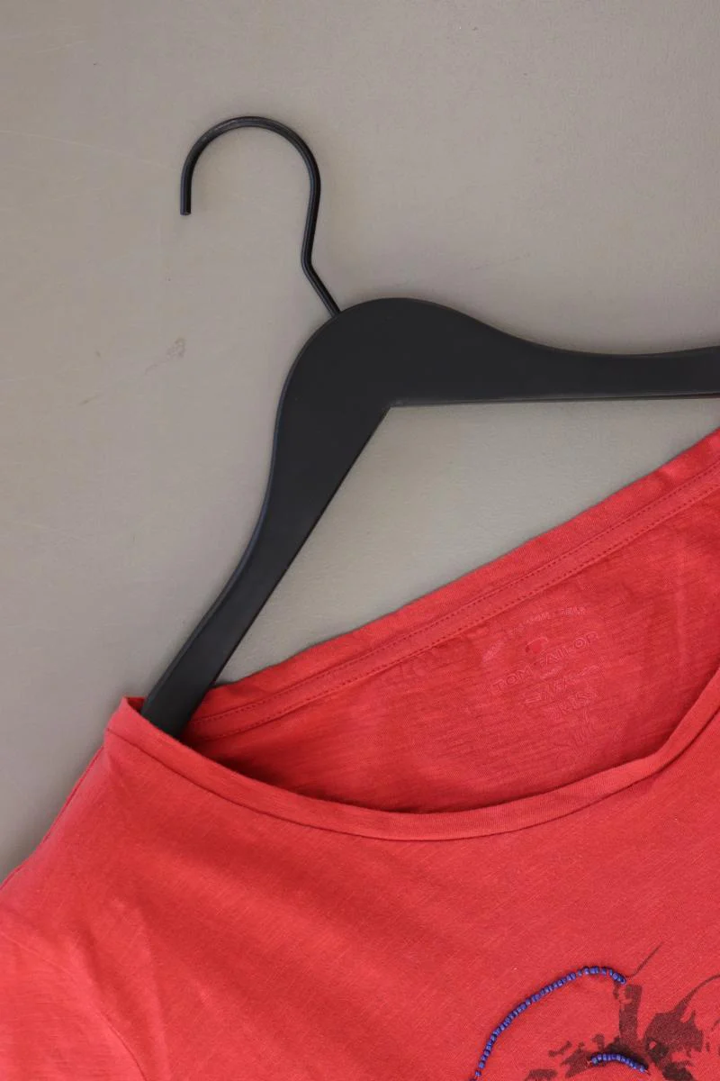 Tom Tailor T-Shirt Gr. XXXL Kurzarm rot aus Baumwolle - Image 3