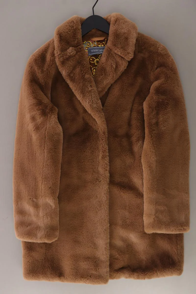 White Label Rofa Fashion Group Teddymantel Gr. 36 braun aus Polyester