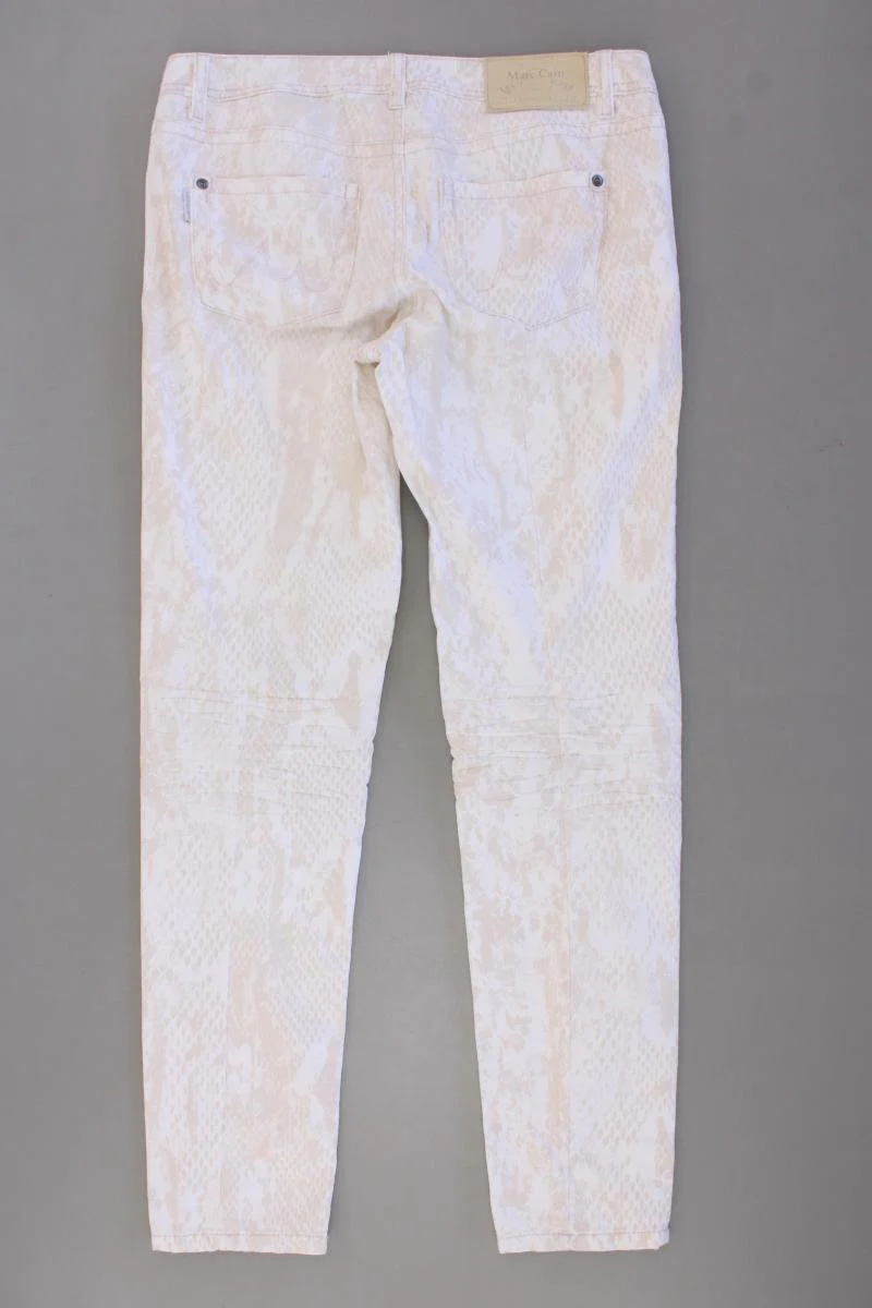 Marc Cain Skinny Jeans Gr. 38 mit Tierdruck creme aus Baumwolle - Image 3