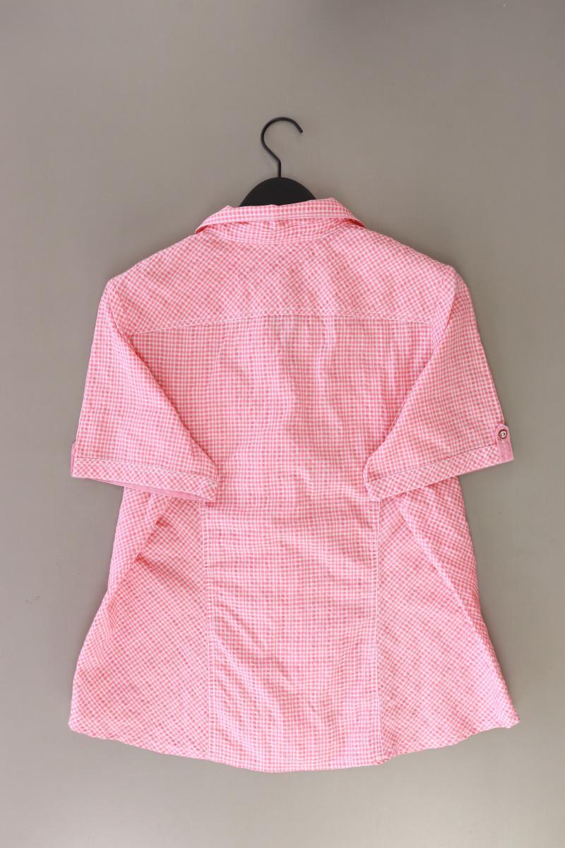 Gina Laura Karobluse Gr. XL kariert Kurzarm orange aus Polyester - Image 2