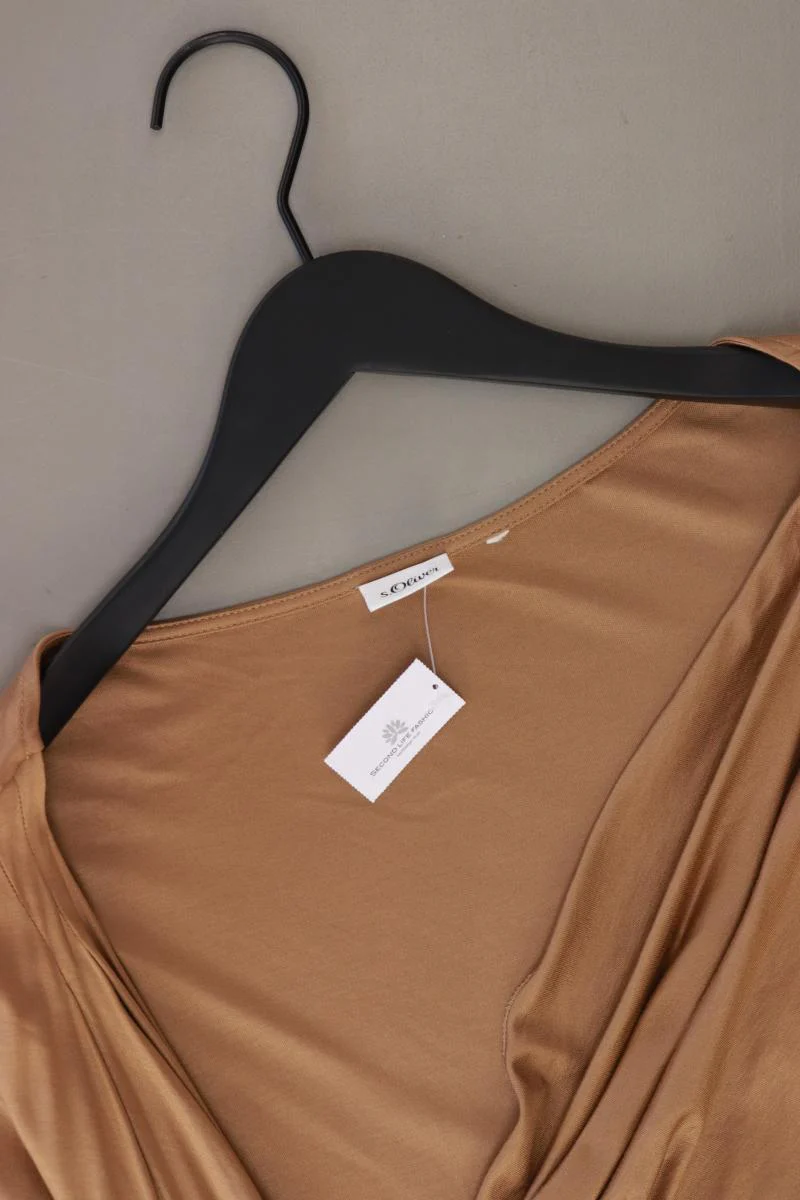 s.Oliver T-Shirt Gr. 48 Kurzarm braun aus Viskose - Image 3