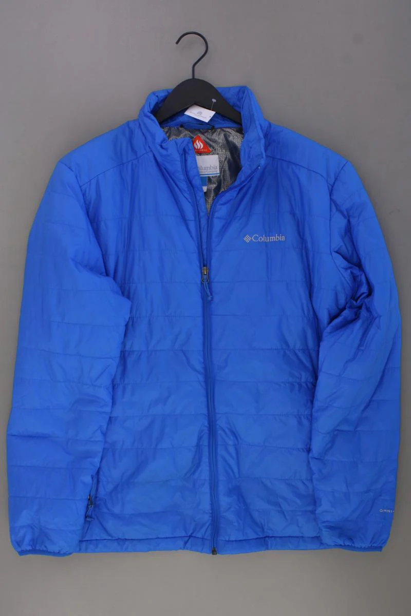 Columbia Lange Jacke für Herren Gr. L blau aus Nylon